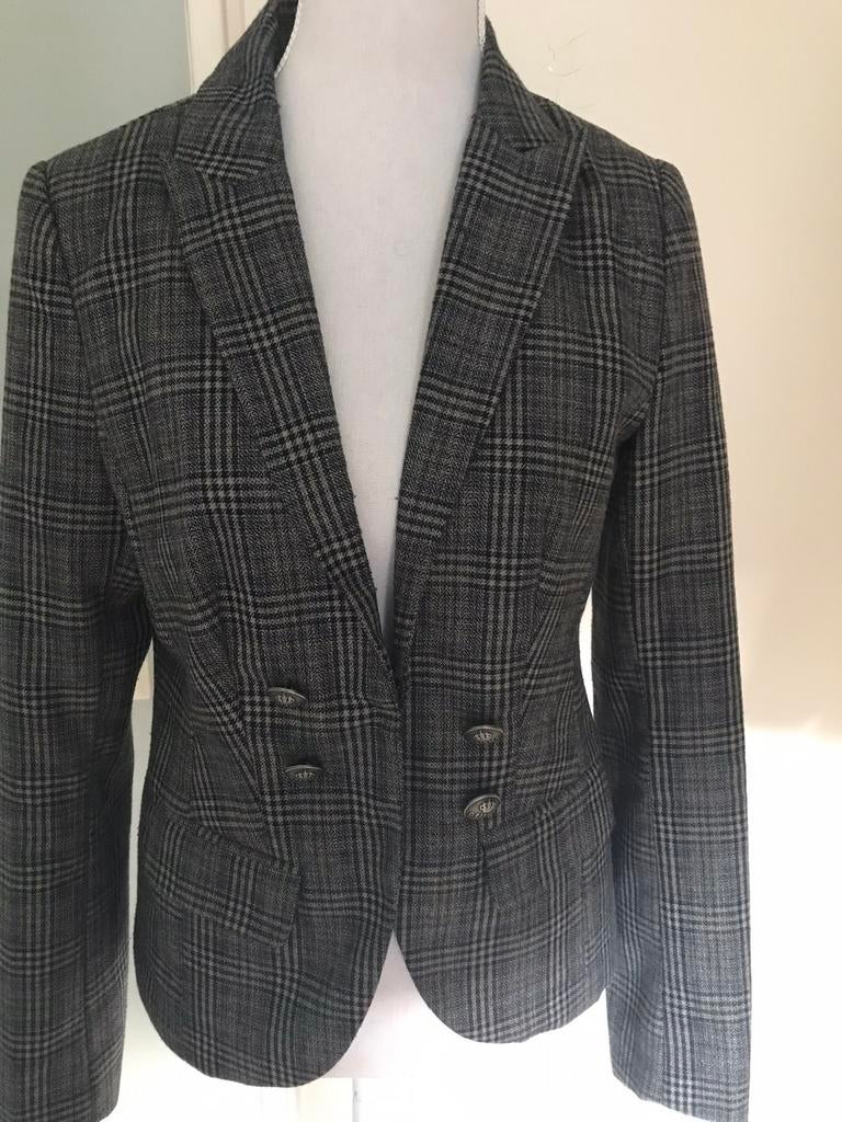 Grijs geruite  blazer van Geisha maat M, Verzenden, Zo goed als nieuw