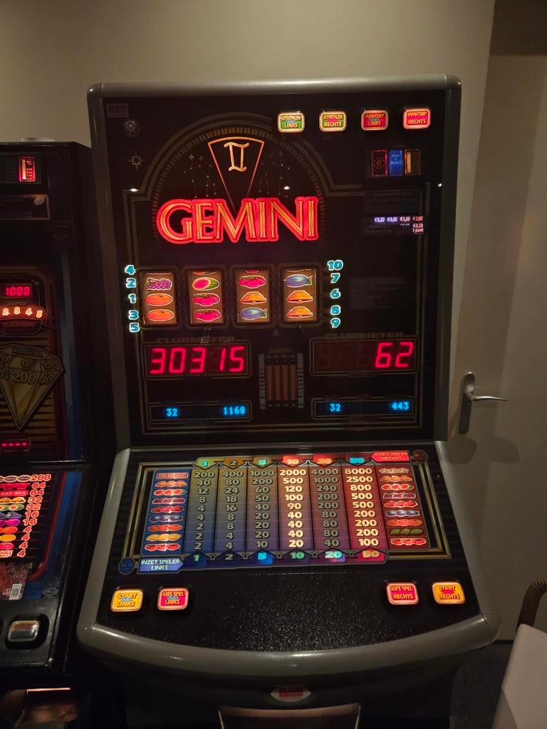 Te koop: Gemini gokkast (alleen ophalen), Euro, Ophalen of Verzenden, Gebruikt