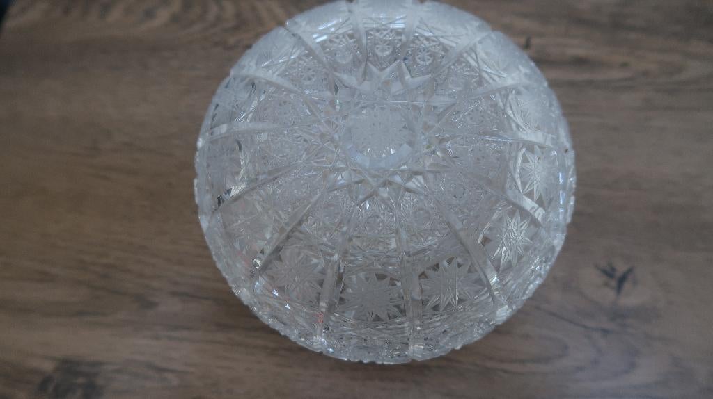 echte kristallen grote (koek) schaal en bonbon schaaltje, Antiek en Kunst, Ophalen of Verzenden