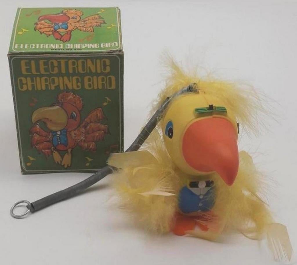 Vintage retro Elektronic Chirping Bird / Tjilpende Vogel, Ophalen of Verzenden, Overige typen