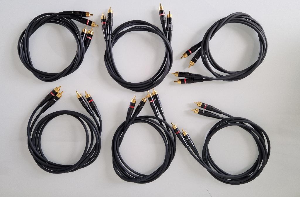 Linn black interlinks 120cm  RCA, Ophalen of Verzenden, Zo goed als nieuw, Minder dan 2 meter, Interlink-kabel