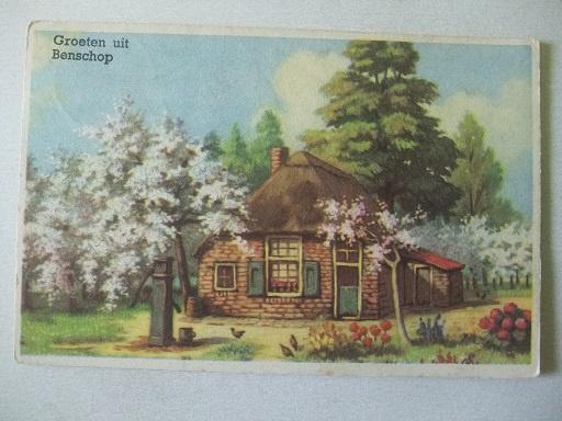 P179 Groeten uit Benschop (fantasie) - 1948, Verzenden, 1940 tot 1960, Gelopen, Utrecht