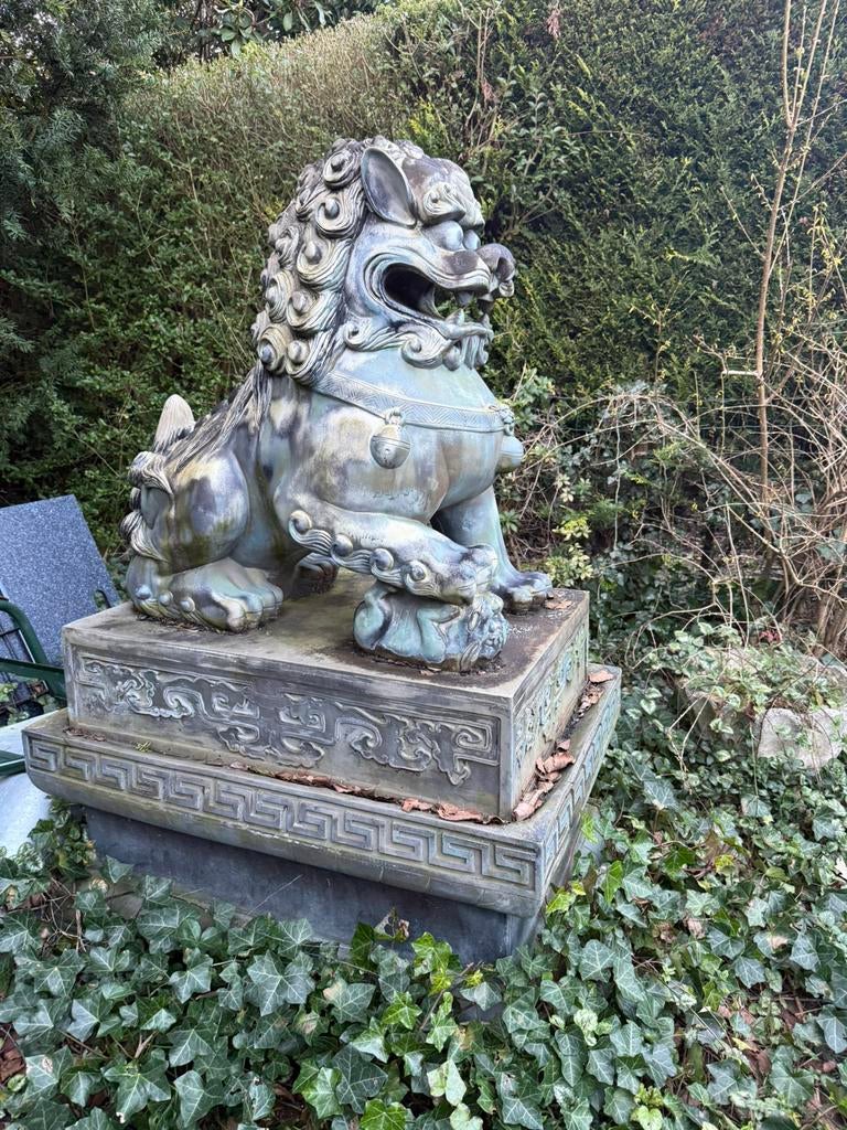 Tuinbreeld FOO DOG . 150 cm hoog +_, Tuin en Terras, Tuinbeelden, Ophalen of Verzenden, Zo goed als nieuw