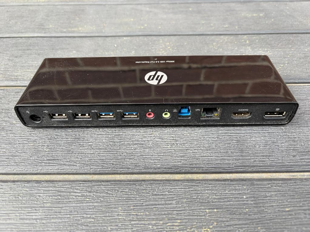 HP 3005pr USB 3.0 Port Replicator Docking Station, Computers en Software, Dockingstations, Ophalen of Verzenden, Gebruikt, Laptop