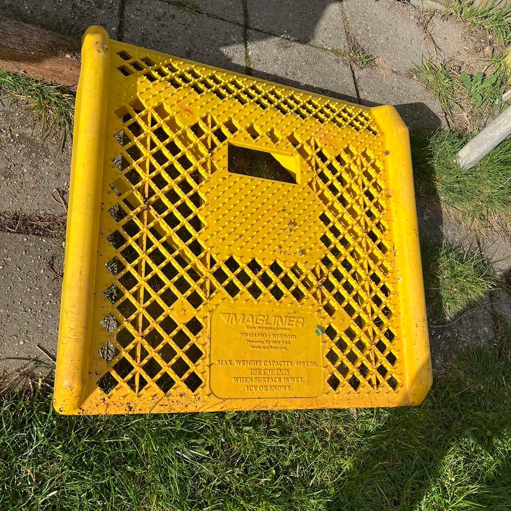 Magliner drempelplaat voor rolcontainers /  kisten-wieltjes, Ophalen, Gebruikt, Overige materialen