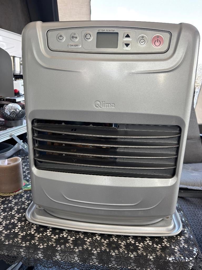 Te koop Qlima laserkachel SRE 3531 TC-2 zilver z.g.a.n., Ophalen, Overige brandstoffen, Petroleumkachel, Zo goed als nieuw