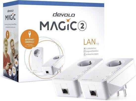 Devolo Magic 2 LAN 2400 Mbit/s Ethernet LAN Wit 2 stuk(s)