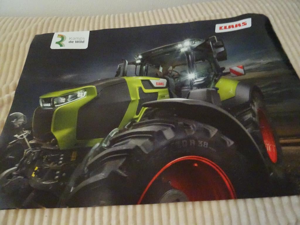 Een mooie claas Axion 9,450 trekker poster, Ophalen of Verzenden, Nieuw, Folder