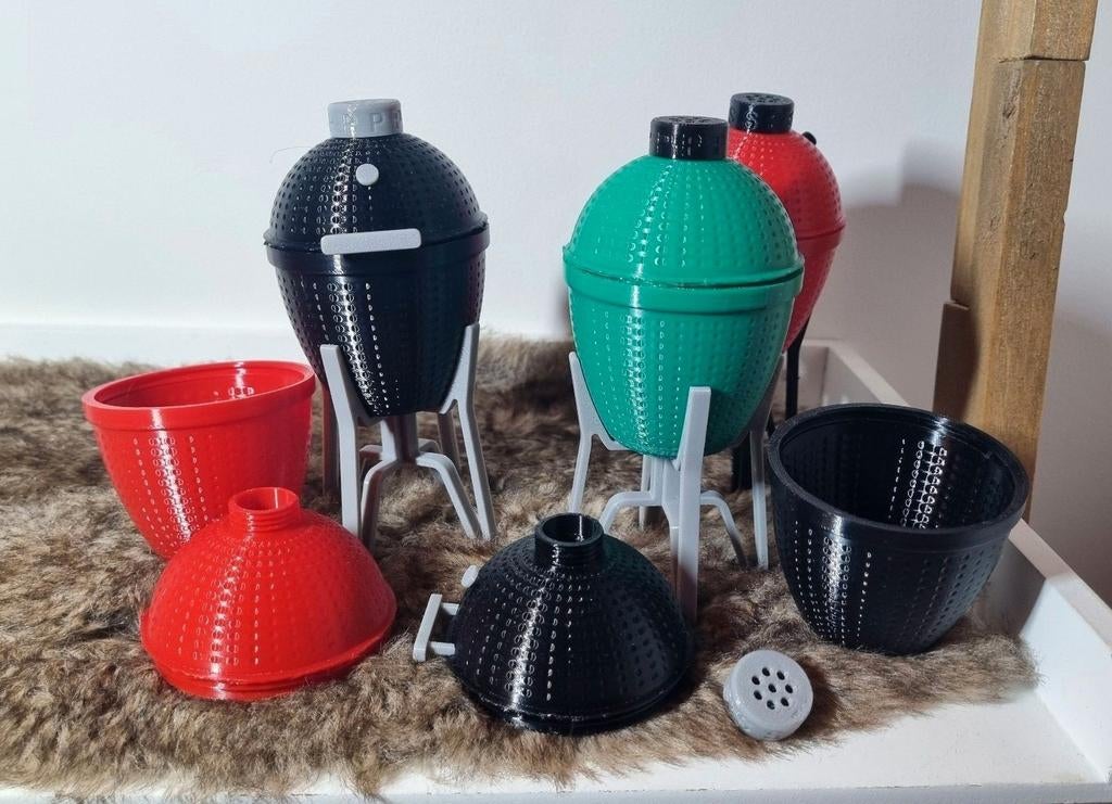 Zout en peper stel bbq kamado green egg Bastard 3d geprint, Tuin en Terras, Ophalen of Verzenden, Nieuw