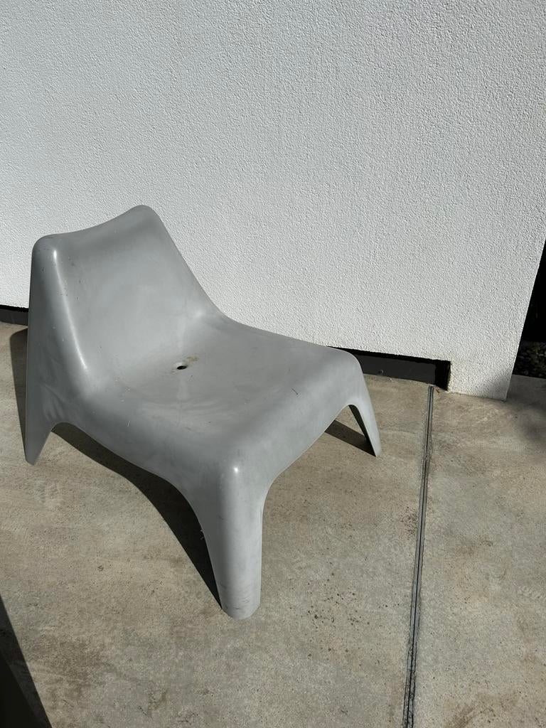 Grijs Ikea tuinstoel, Ophalen, Gebruikt, Kunststof