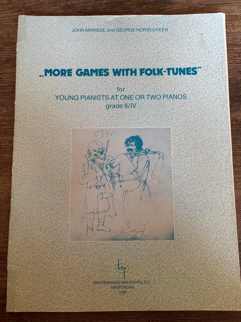 More Games with Folk-Tunes bladmuziek, Gebruikt, Ophalen of Verzenden, Thema, Piano