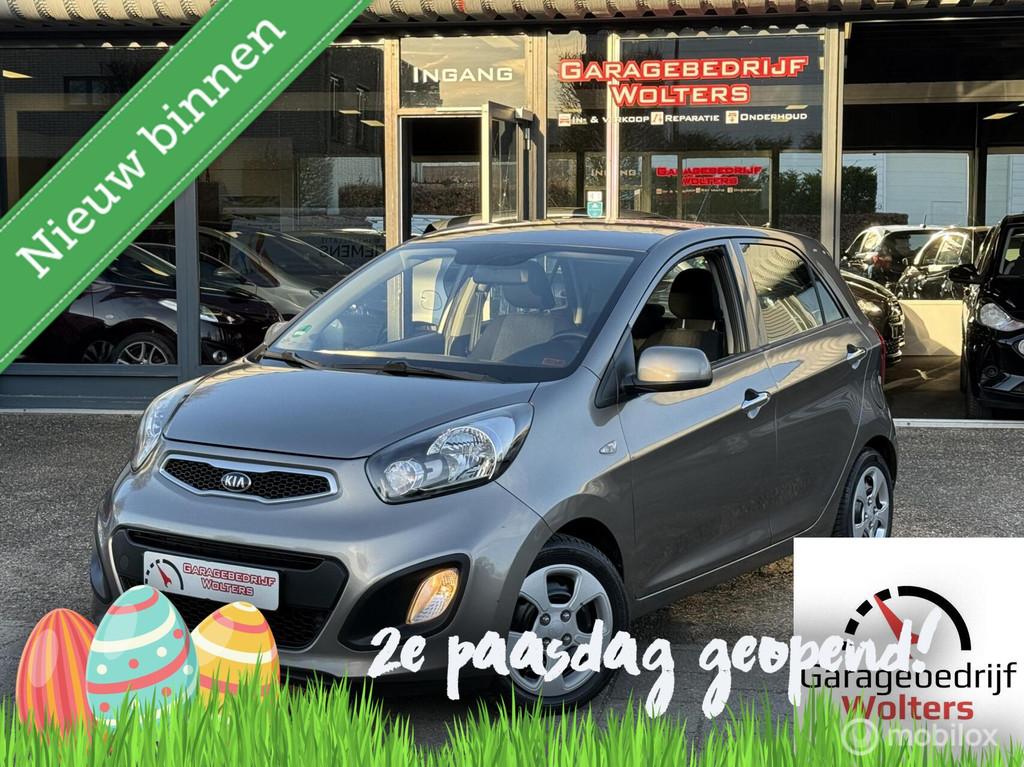 Kia Picanto 1.0 CVVT ComfortLine AIRCO 5DRS ELEC.PAKKET, Voorwielaandrijving, Stof, Gebruikt, Zwart