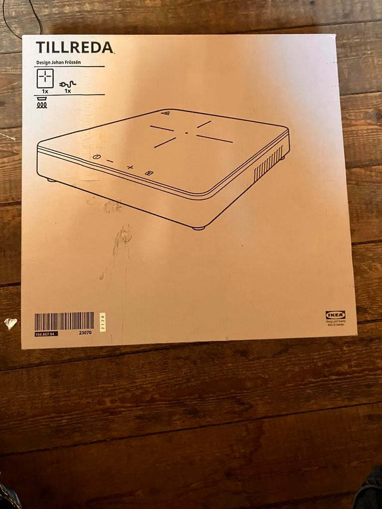 IKEA Tillreda Inductie Kookplaat - Nieuw in doos, Ophalen, Nieuw, 3 kookzones of minder, Inductie