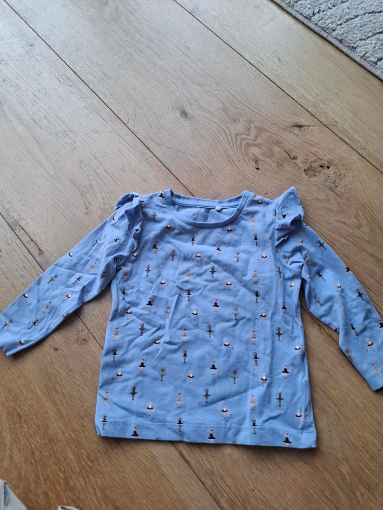 Name It longsleeve mt 86 met ballerina's lila, Gebruikt, Meisje, Ophalen of Verzenden, Name It