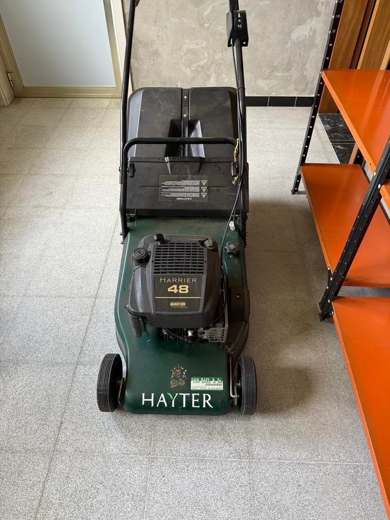 Hayter Harrier 48 Benzine Grasmaaier met Opvangzak, Cirkelmaaier, Gebruikt, Ophalen of Verzenden, 40 t/m 49 cm