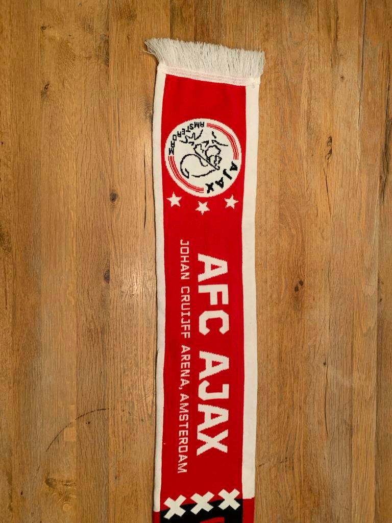 Ajax vs Liverpool sjaal, Ophalen of Verzenden, Gebruikt, Ajax, Vaantje of Sjaal