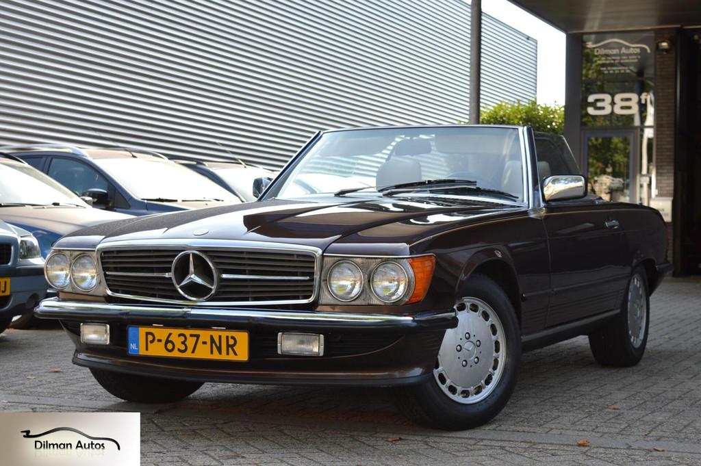 Mercedes SL-klasse 560 SL-1986-Cabrio-Hardtop-Airco-Automaat, Auto's, Mercedes-Benz, Automaat, Achterwielaandrijving, 8 cilinders