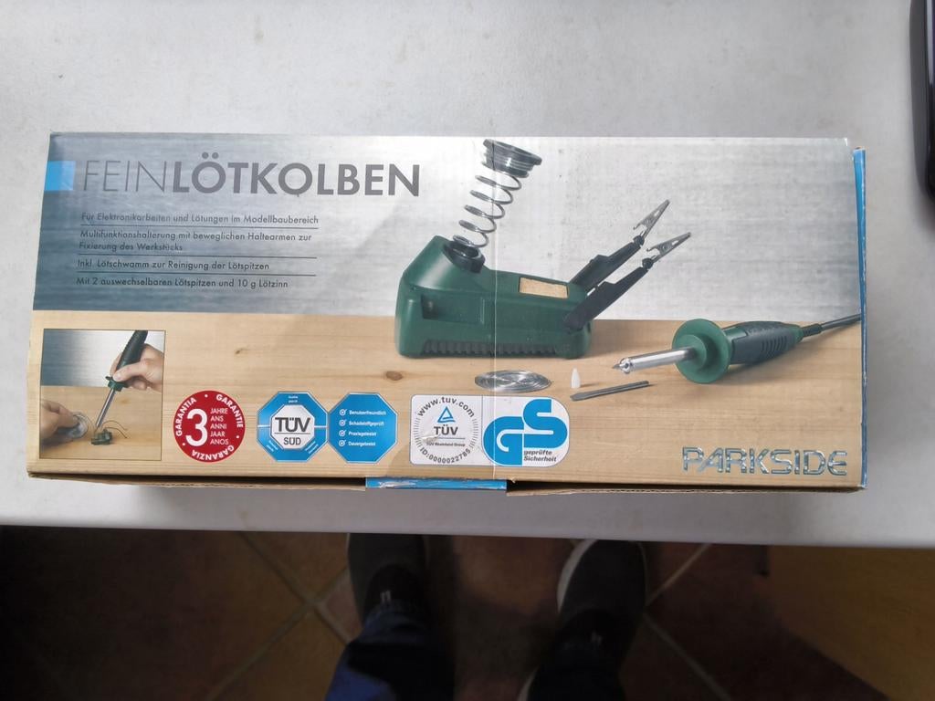 Parkside fijnsoldeerbout met multifunctionele staander., Ophalen of Verzenden