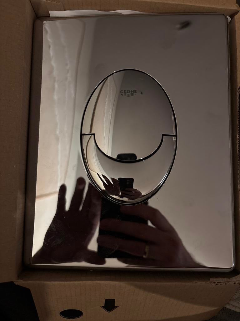 Grohe Skate Air WC Drukknop, Doe-het-zelf en Verbouw, Sanitair, Ophalen, Nieuw, Chroom, Toilet