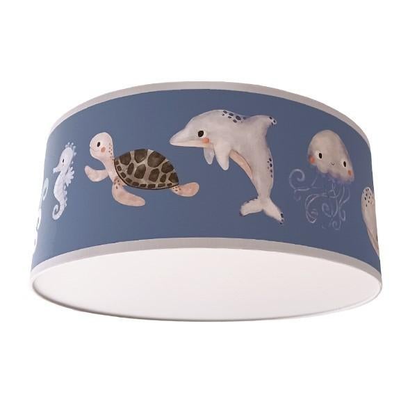 Plafondlamp Dieren in de Oceaan Blauw Little Dreamzzz, Bi & Li Creaties, Nieuw, Ophalen of Verzenden, Bilicreaties@gmail.com