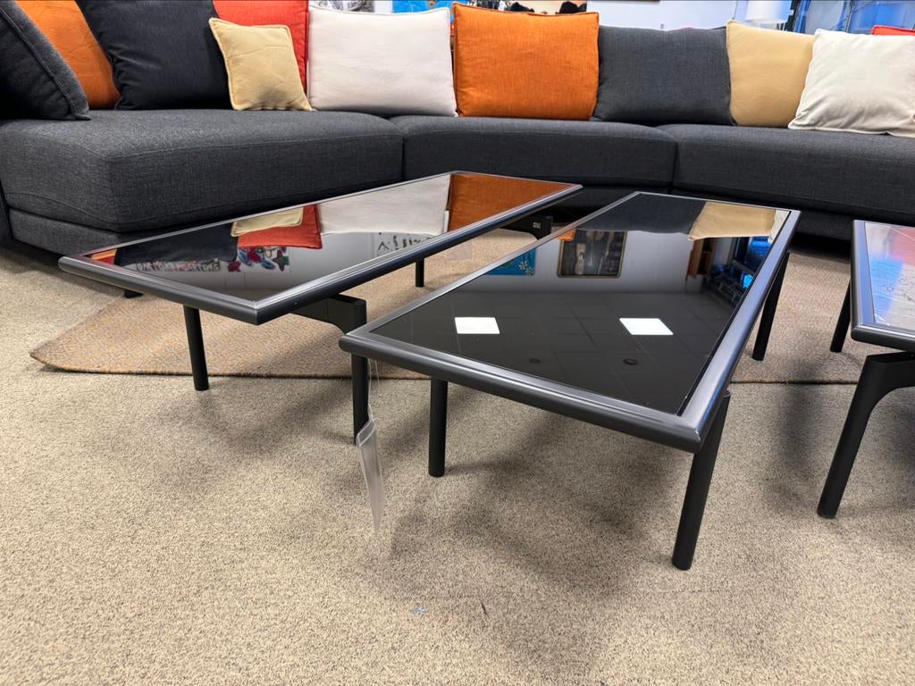 1 Nieuw Rolf Benz 901 413 Salontafel blad glas Design Tafel, 100 tot 150 cm, Nieuw, Glas, Minder dan 50 cm