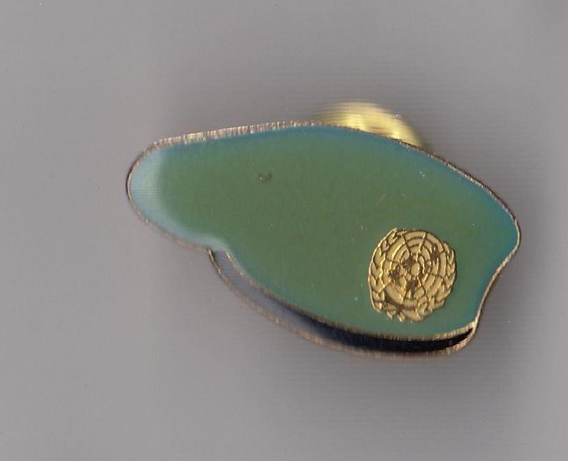 VN Vredesmacht Baret pin, Niet vindbaar, Niet vindbaar, Nederland, Embleem of Badge