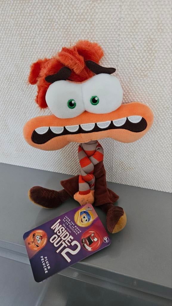 Knuffel/plushe Anxiety Inside out 2, Pixar/Disney. Nieuw!, Ophalen of Verzenden, Nieuw, Overige typen