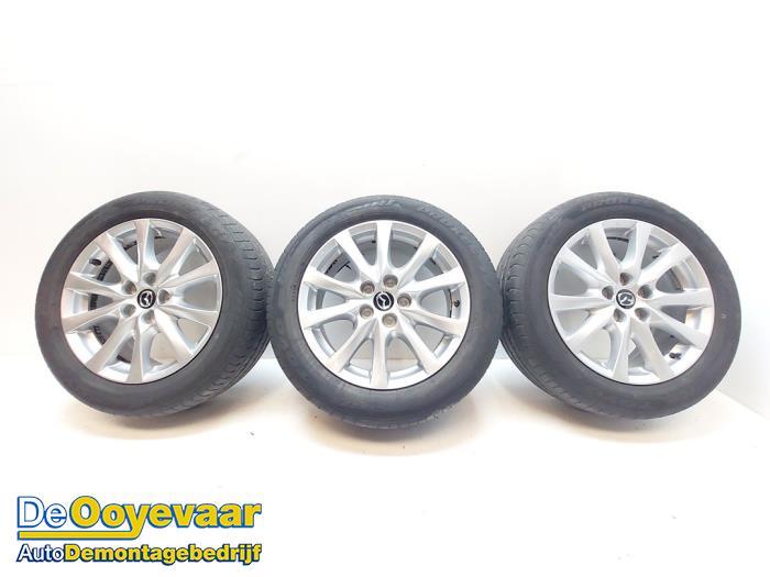 Velgen set + banden van een Mazda 6 (6 13-), Auto-onderdelen, Gebruikt, -, -, Ophalen of Verzenden