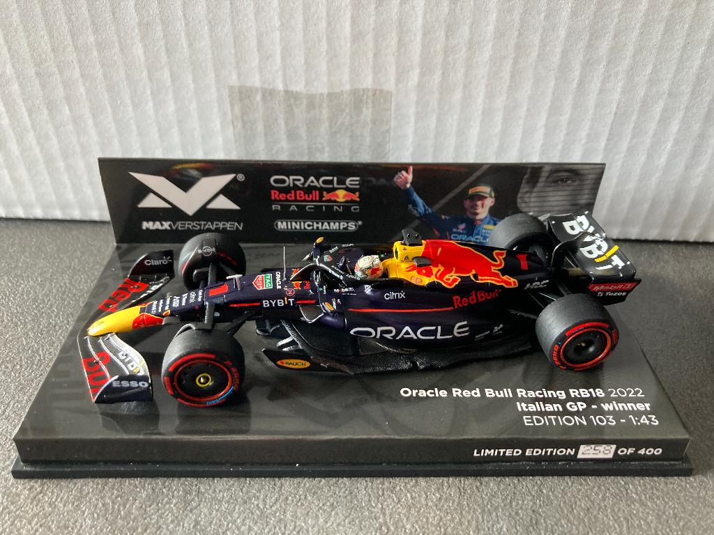 ✅ Max Verstappen 1:43 editie 103 Winner Italian GP 2022 F1, Ophalen of Verzenden, Nieuw, Formule 1