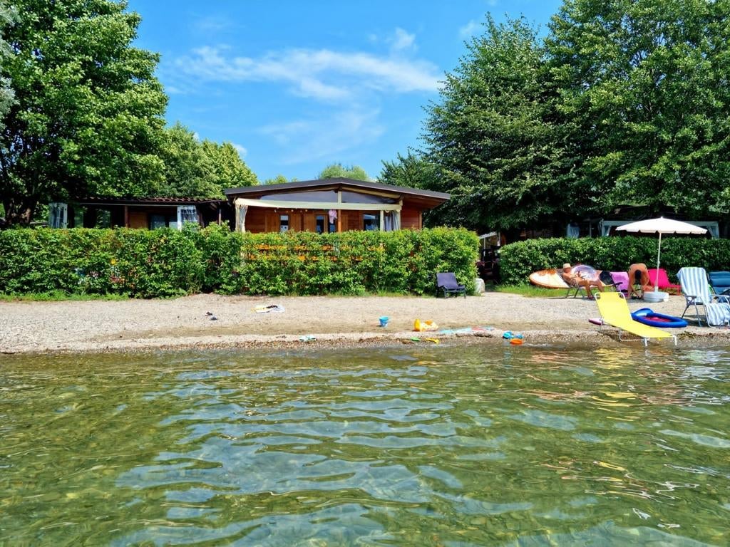 Chalet Porlezza Luganomeer huur vakantie - DIRECT aan strand, 5 personen, Tv, 2 slaapkamers, Lombardije en Merengebied