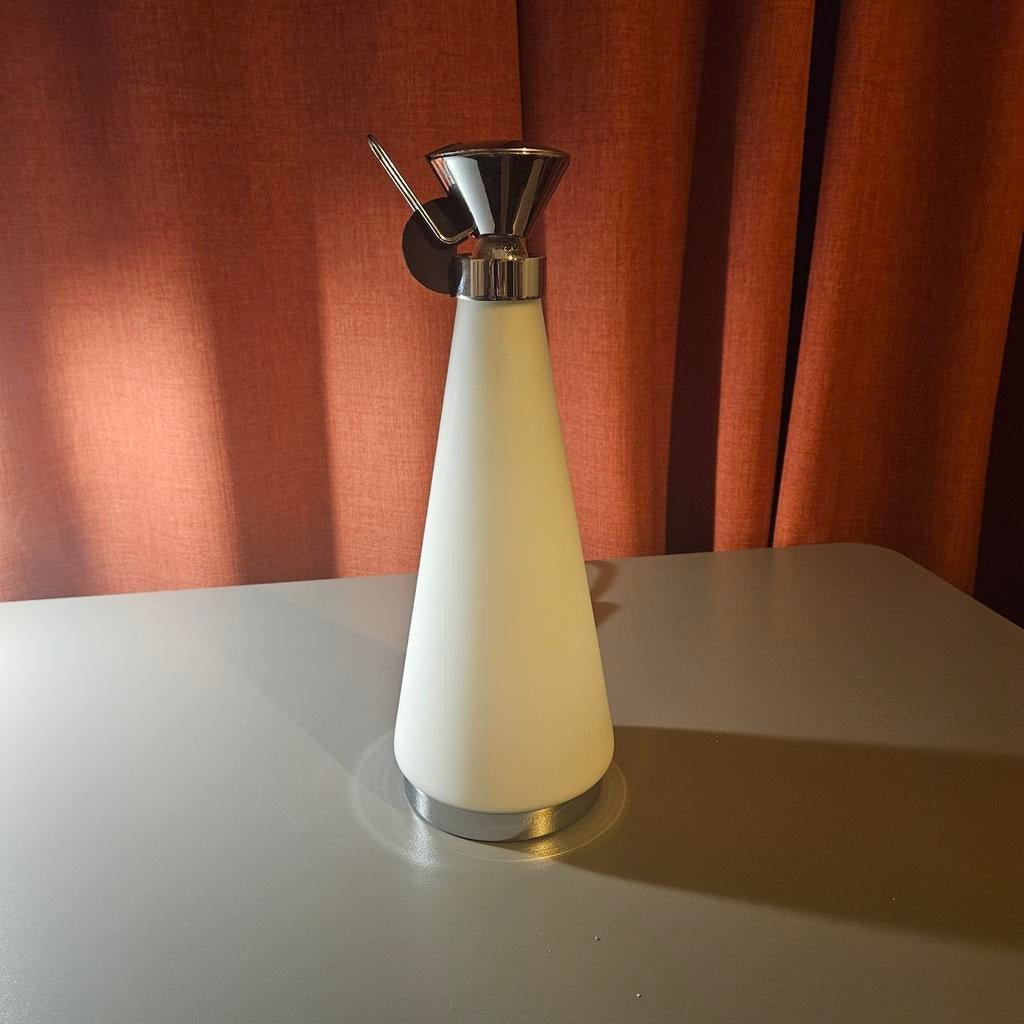 Vintage tafellamp Bolonia Metalarte, Ophalen of Verzenden, Gebruikt, Glas, Minder dan 50 cm