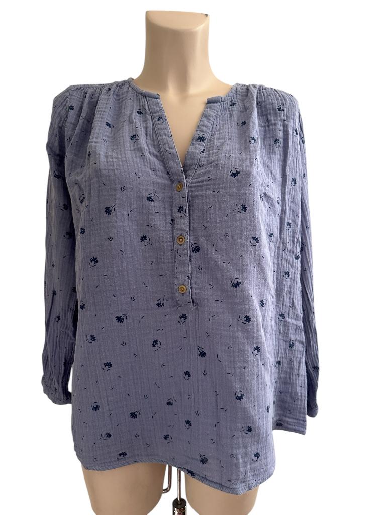 Des Petit Hauts shirt lange mouw M, Kleding | Dames, Truien en Vesten, Blauw, Ophalen of Verzenden, Zo goed als nieuw