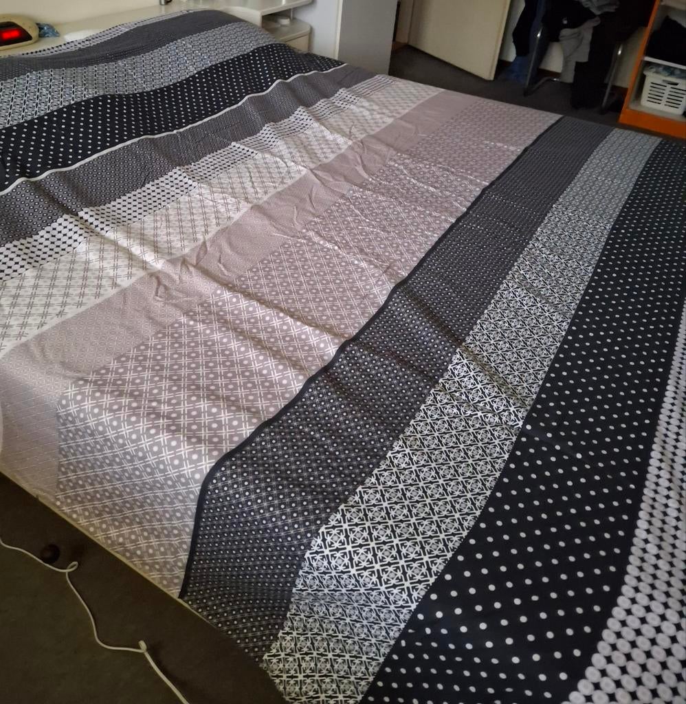 Dekbedhoes 240x200 lits jumeau, Gebruikt, Zwart, Dekbedovertrek, Tweepersoons