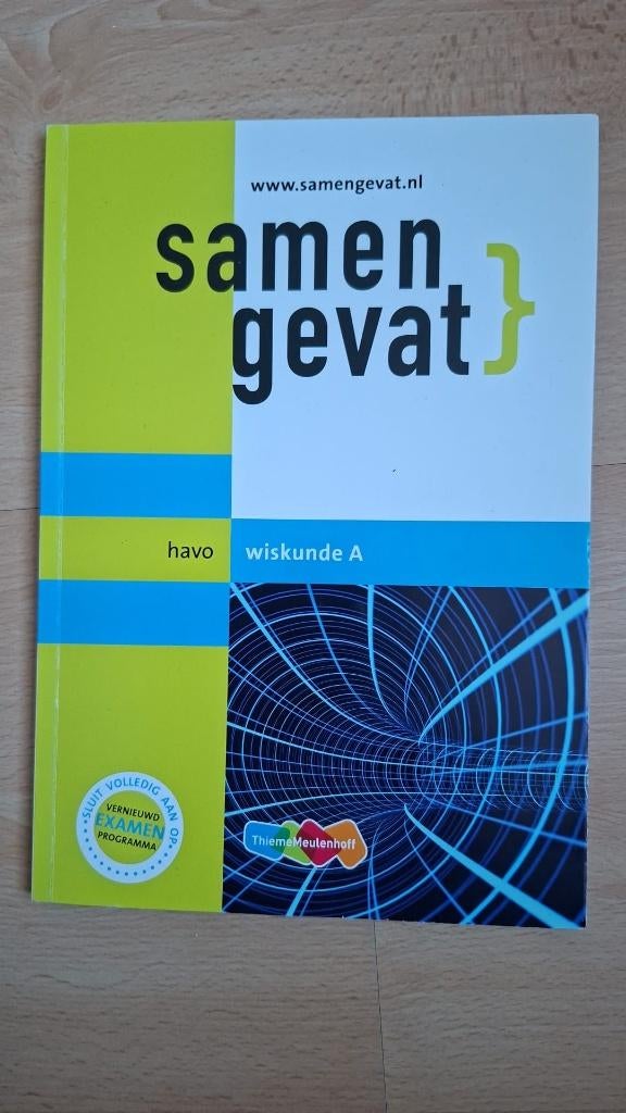 Samengevat Havo - Wiskunde A -, Boeken, Wiskunde A, HAVO, Zo goed als nieuw, Drs. F.C. Luijbe