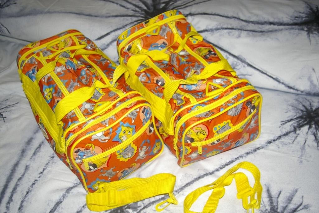 2 (kinder)tassen, logeertassen, speelgoedtassen, sportas, Ophalen of Verzenden, Zo goed als nieuw