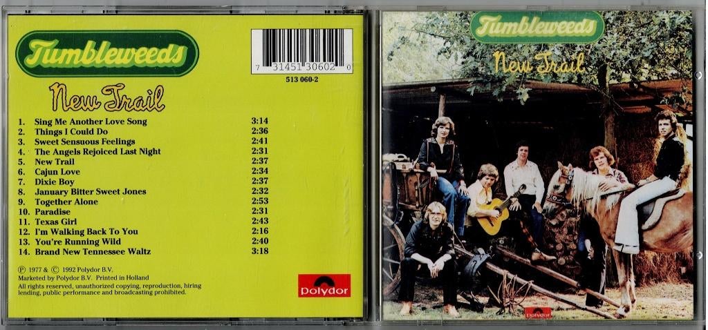 Tumbleweeds New Trail, Cd's en Dvd's, Cd's | Country en Western, Ophalen of Verzenden, Zo goed als nieuw