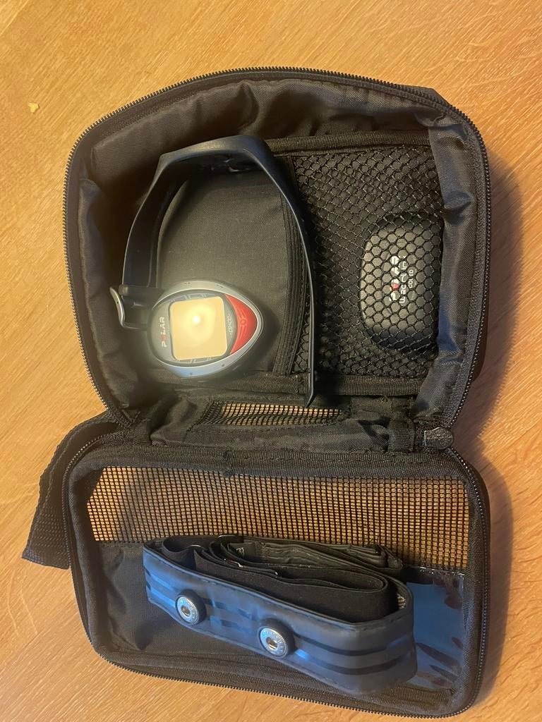 Polar cs400 sporthorloge met hartslagband, Ophalen of Verzenden, Gebruikt, Polar, Met loopsnelheid