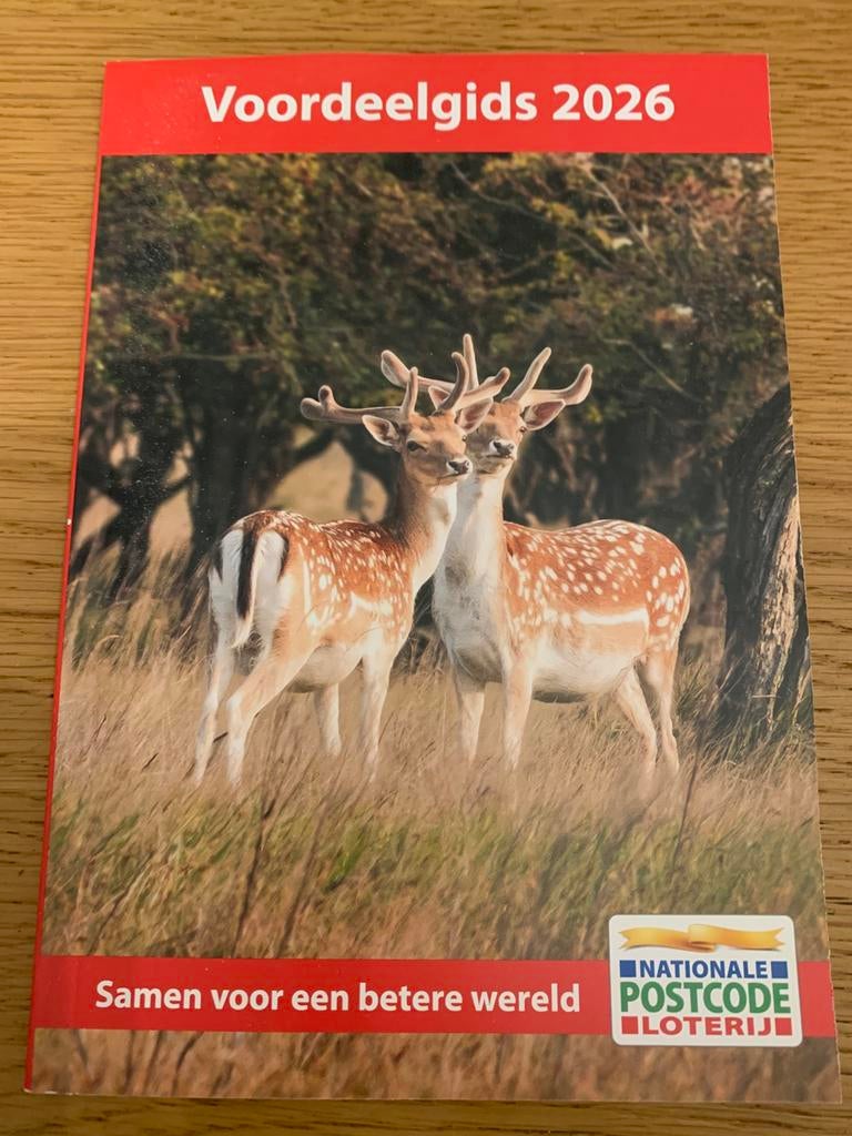 Postcodeloterij Voordeelgids 2026 Compleet, Tickets en Kaartjes, Eén persoon, Kortingsbon, Overige typen