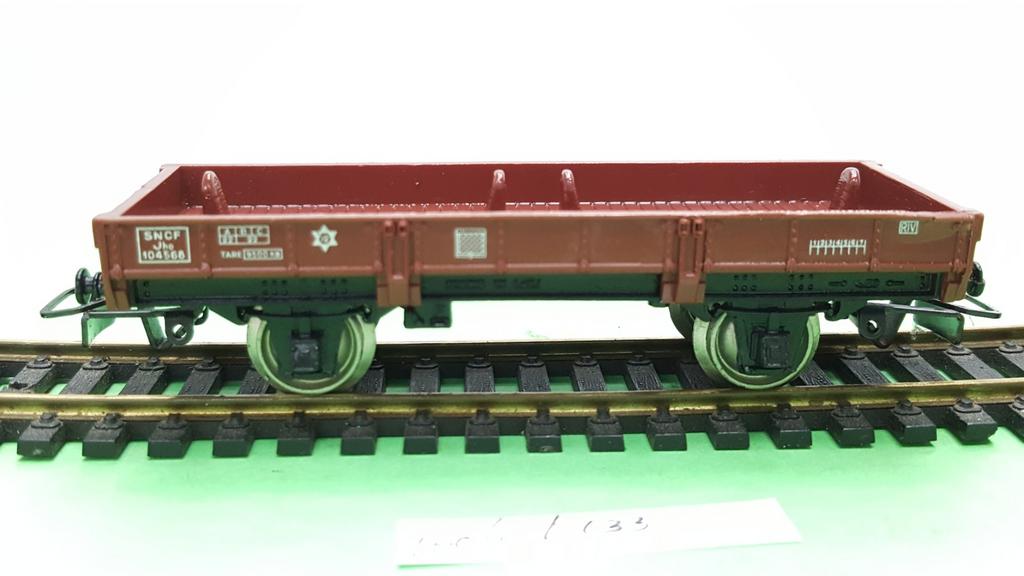 Jouef H0  104568 SNCF Platte lage bakwagon 1972, Gebruikt, Gelijkstroom, Jouef, Wagon