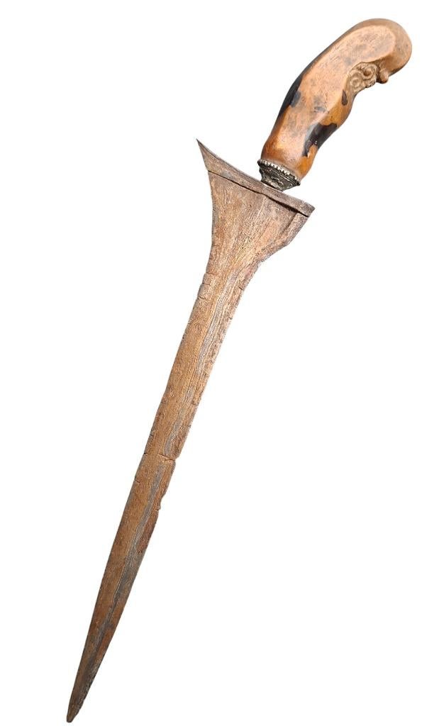 Antieke Javaanse Keris – 19e eeuw – lengte 37 cm, Ophalen of Verzenden