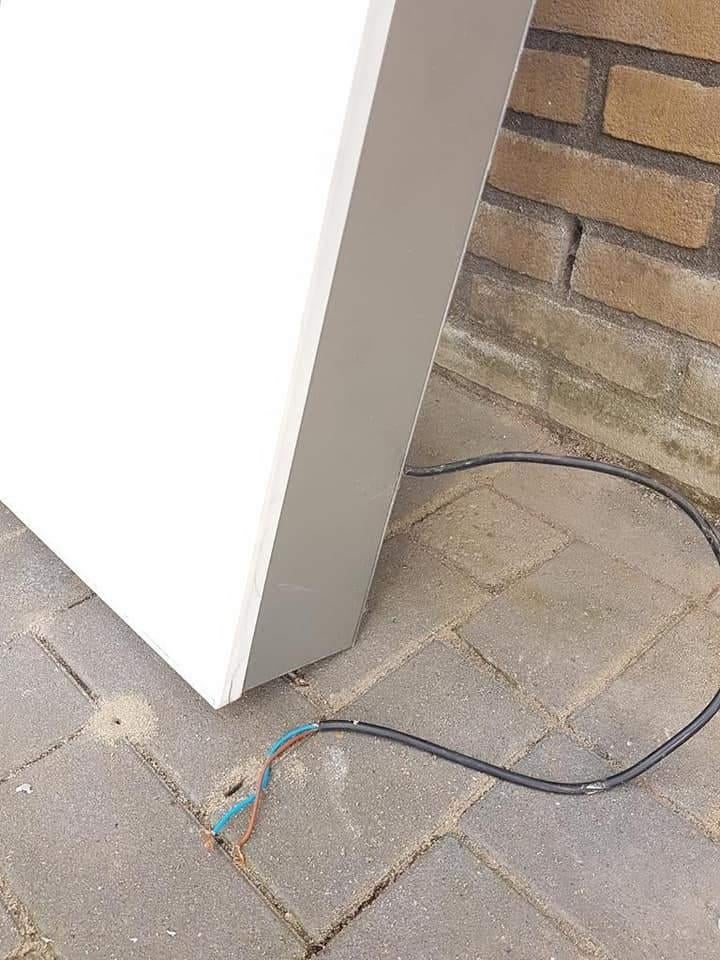 Mega grote vintage reclameletter, gevelletter, doosletter r, Ophalen, Gebruikt, ., Lichtbak of (neon) lamp