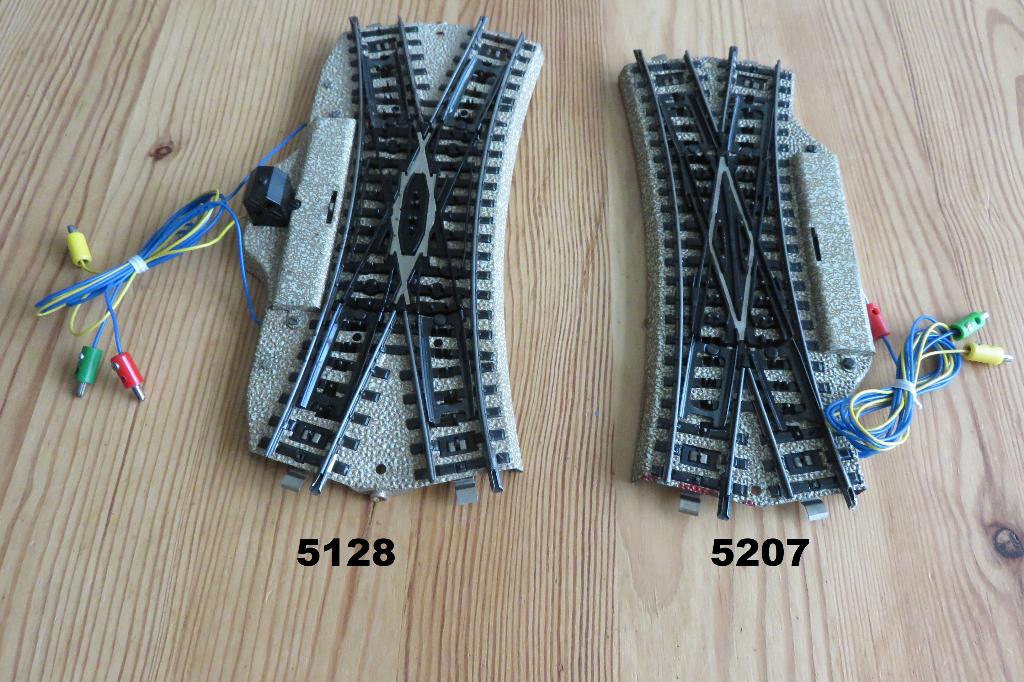 marklin kruis wissels 5207 en 5128 voor m rails, Hobby en Vrije tijd, Modeltreinen | H0, Wisselstroom, Verzenden, Rails, Märklin