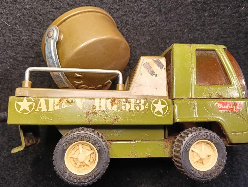 Oude Buddy L leger truck met zoeklicht, Ophalen of Verzenden, Gebruikt