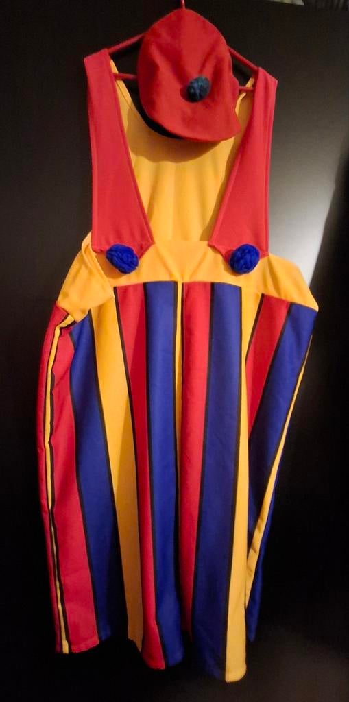 Carnavalskleding Clownspak met pet, Kleding | Dames, Carnavalskleding en Feestkleding, Ophalen of Verzenden, Zo goed als nieuw