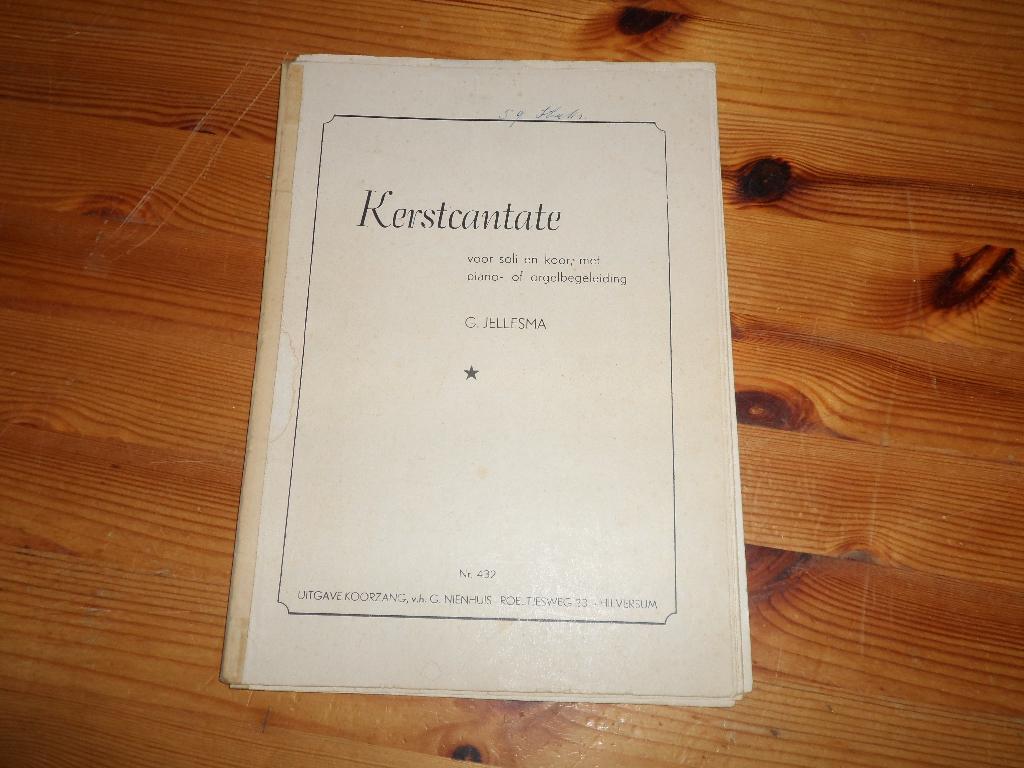 Kerstcantate - g. Jellesma, Gebruikt, Koor, Ophalen of Verzenden, Religie en Gospel