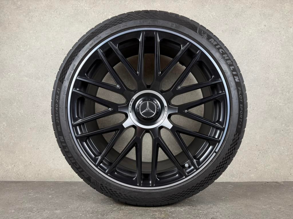 Mercedes-Benz S klasse S63 AMG W223 21 INCH Velgen, Gebruikt, 255 mm, Banden en Velgen, Germany