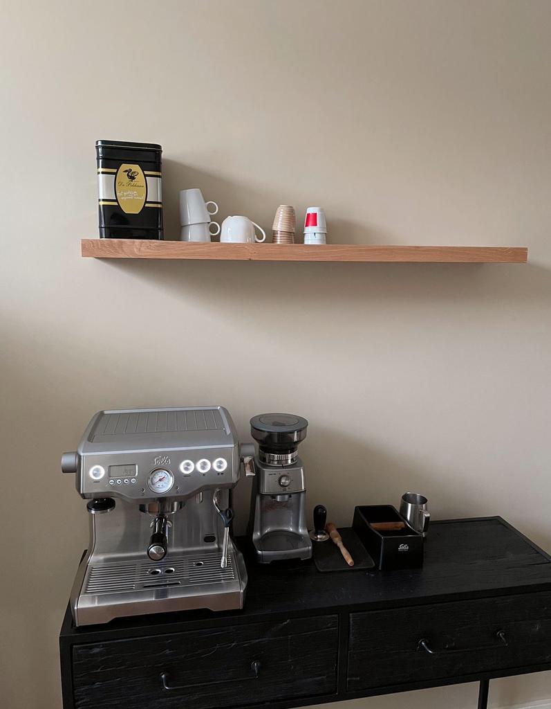 🪵RUSTIEK Massief eiken wandplank - verlichting - boomstam, Ophalen of Verzenden, Nieuw