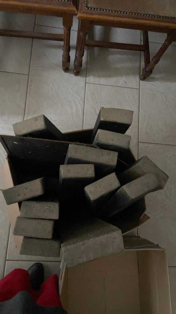 €1345,- Buiten haard inbouw bbq vuurvaste stenen onderplaat, Doe-het-zelf en Verbouw, Metselstenen, Ophalen, Nieuw, Bakstenen