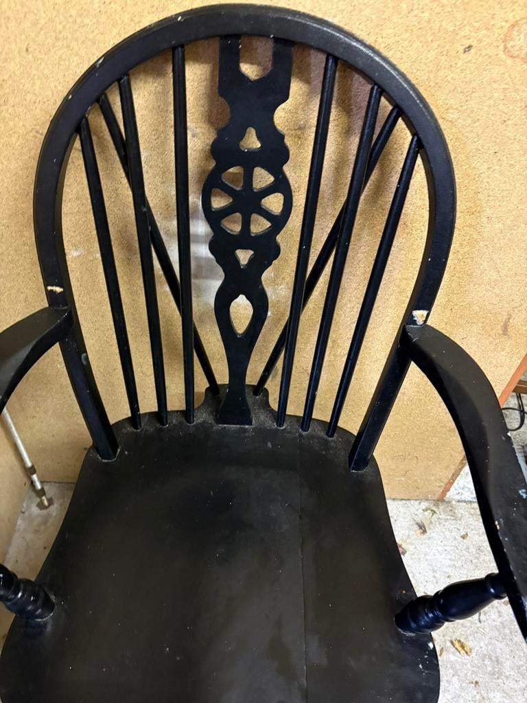 Antieke windsor wheelback chair, Antiek en Kunst, Ophalen