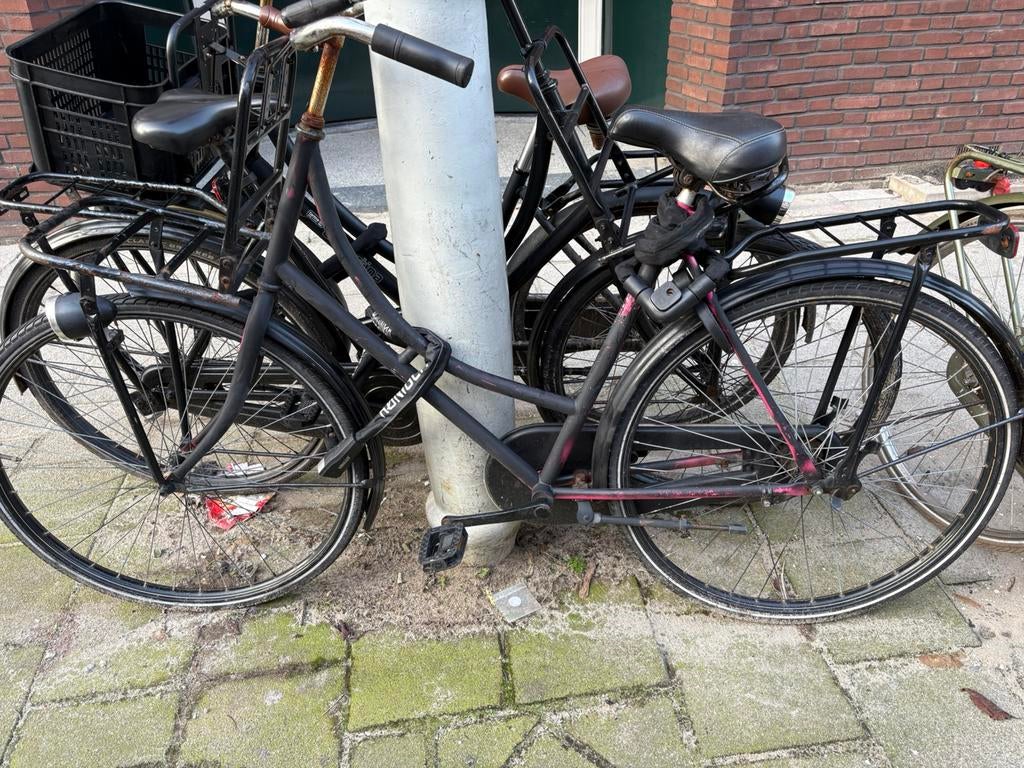 Omafiets met transportrek, 56 cm of meer, Ophalen, Gebruikt